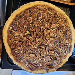 Did not need all the pecans and did not have the flakey sea salt, but all in all, this is a great recipe. I like the addition of the Maple syrup as opposed to using KARO syrup. Enjoy!
