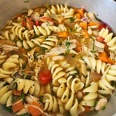Pretty good, fresh and wholesome. Was a little bland initially, so I added an extra stock cube, paprika, pepper and a splash of vinegar. I also added shredded chicken and some green olives, like a yummy Mediterranean chicken noodle soup?