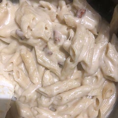 In my opinion there is too little pancette. I would add parsley and pepper.