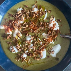 I used yogurt instead of heavy cream for topping, which worked well.