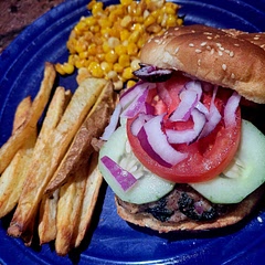 The flavor was fantastic! Did not make the spread. Used garlic aioli instead. Served with fresh corn "off the cob" and air fryer fries. 
