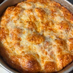 I forgot the pepperoni…..whoops. It was still good but definitely gonna make again with pepperoni