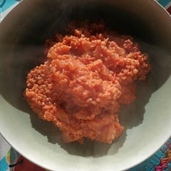 Its really good, i added more spices and the greek yogurt in the pan, its more dense and adds more flavor, but its really nice and easy. I needed a lot of water for it to cook tho