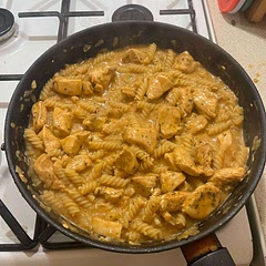 I didnt have a lot of the seasonings so used others and still turned out great! Really rich really filling pasta