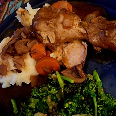 7 out of 10. Could have been more rich in flavor. Next time, we will use a beef stock instead of chicken. Easy to make, will make again with personalized modifications 
