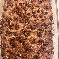 Absolutely delicious and everyone else loved it too! I missed the part in the recipe to push the chocolate chips into the dough so I’ll definitely be doing that next time! I also baked it at 400 instead of 420 bc my over gets VERY hot!