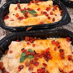 Green Chili Chicken Enchiladas