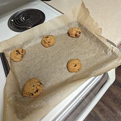 I like my cookies not-gooey so I put them in for a couple extra minutes. Still deliciously sweet, buttery, and fresh!