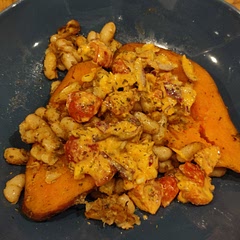 Despite my photo looking very different to how it should be, this was really good! Very fresh taste, and you know it's something when my dad loves it. I had no fresh herbs but it worked just fine without 