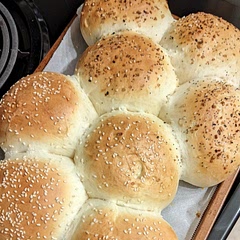 These are so fluffy! My son ate them without a burger! He just wanted the roll! 