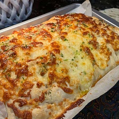 Fan-freaking-tastic. The family loved it! I’ve made focaccia before, but this was the first time I made a stuffed one. Actually so easy to do and very tasty. 😋