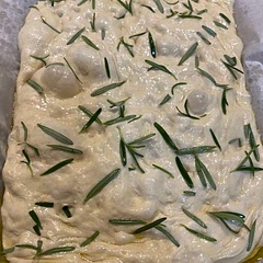 This Focaccia turned out to be so fresh , delicious and moist. I served it with Burrata and marinated Roma tomatoes. Definitely making it again!