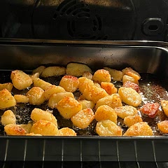 The potatoes weren’t crunchy and absorbed a lot of oil. They took forever to be made and the taste ended up being so underwhelming.