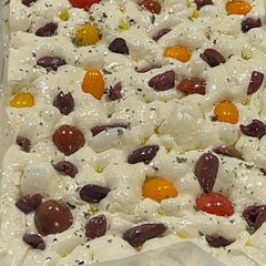 Loved it! I made mine with tomatoes and olives! I will make it in a larger pan next time so that it’s thinner and I can use it to make a Sicilian pizza!
