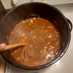 Simple hearty recipe. Set aside time to make it though. It scales very well for more servings