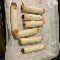 I added some rotel and extra salt and boy oh boy are they delicious
