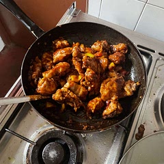 I couldn’t get the chicken crispy enough