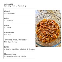 Very hearty, delicious soup.
