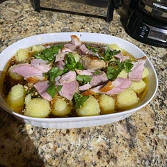 Turned out pretty well! Check it out on my instagram for the cooking process:
https://www.instagram.com/p/C0nqLQzLKfh/?igshid=MzRlODBiNWFlZA==
I think I overcooked my balls a bit and maybe could have used a bit more corn starch. Otherwise, great flavor