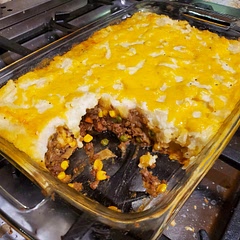Used cheddar cheese on top instead of Parmesan. Delicious!
