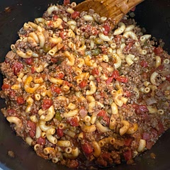 So good! Easy and quick. Accidentally added 2 tbsp of seasoned salt instead of 2 tsp but I used zero salt added tomato sauce and reduced sodium beef broth so it actually wasn’t overly salty.
