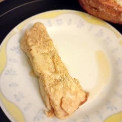 Used it on a nice piece of cod, lightly dusted with flour, then fried. 