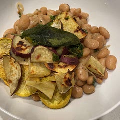 Probably one of the best dishes I’ve made. The fried sage alone was so good!!!! Added Parmesan squash rounds.
