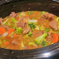 I added a little worcestershire sauce into the sauce as well as minced ginger and ginger paste. We also added in carrots and sliced onions an hour before it was done