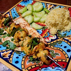 Wonderful flavor and easy to make. I let it sit in  the marinade for about 5 hours. I halved the recipe and served with Naan and parmesean couscous. Will make again!