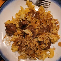 Only made the meatballs, had onion gravy I was trying to use up. Served with egg noodles. Very good. Super easy to make. Held together well.