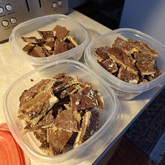 I doubled everything but the crackers (as a review below suggested) and it turned out fantastic. It could maybe use some more crackers but probably not double. Either way, it's really simple and really good!! 