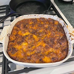 Could have used less time and less salt but tasted awesome. We used chorizo so it was reddish. It went great with ketchup.