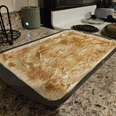 I have never had tres' leches before, and this was one of the most moist and delicious cakes I've ever made. It was so sweet and fluffy, I'm so happy with how it turned out. Cut photo is in the comments...