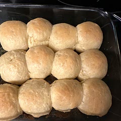 Nice and easy. I ended up cooking mine about 25 minutes or so. I did brush them with milk and the dough was a little sticky so I added more flour. Good flavor!
