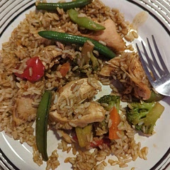 Add 2 bags, 500 grams EACH of stir fry veggies.