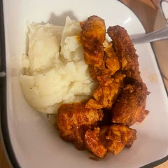 Did mashed potatoes instead of rice