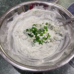Not the prettiest bowl but it came out delicious. Tastes creamy and rich. I’d crumble it a little finer next time. So good.