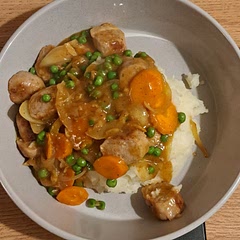 Tasty. Would pre-cook carrots next time. 