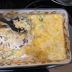 More chicken next time. 
Sauté broccoli and onions after chicken.