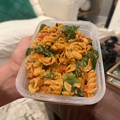 Came out perf! Recommend eating it hot :) if you use all fresh veggies like we did, the prep takes a little longer
