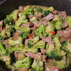 I thought I added too much broccoli, but it cooks down quite a bit by the time it is all done. 

I incorporated a frozen asian stir fry mix. Very tasty. Added apprx 1 Tbs of Chinese mustard.