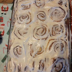 Add cream before baking