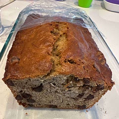 A decent banana bread but too dry for my liking. Definitely not moist. I live at a high elevation (Denver, CO) though, so maybe that plays a part.