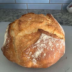 I love bread, but I always buy bakery artisan bread because no matter how hard I try, it’s never as good… until now! This recipe turned out near perfection. It was incredibly easy- especially compared to other recipes I have tried. It was delicious and will definitely be a staple at our house!