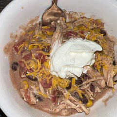 I used some Doritos to dip in my leftovers the next day!