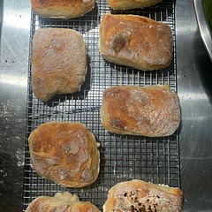 Well…note to self…don’t use everything bagel
Seasoning (I tried it on 2 of them).  The high heat of the oven burns the garlic 🤪. But they were absolutely delicious!  I’ll be making more and freezing them for later.