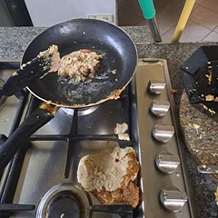 Tastes great, but doent bind well. I went through the comments and saw some added eggs and baking powder.I tried but it still didnt bind. Needless to say it did not work well. Would like to receive feedback on how to get it to bind because it really tastes nice.