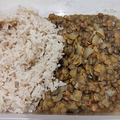 Added red lentils to absorb extra water. Next time would omit stock and use cube instead. Otherwise easy to make and yummy 😋