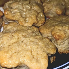 Brushed with honey butter. A huge hit!