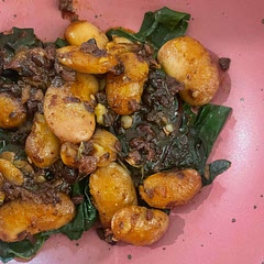 We loved this - ate it with some simply steamed chard. Had a ton of flavor and was super easy. Made it with giant lima beans